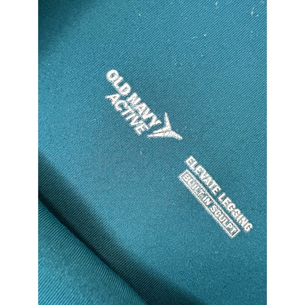 Lot Of 2 Old Navy Fabletics Leggings Size Large Green Blue Gym Womens - Picture 6 of 14